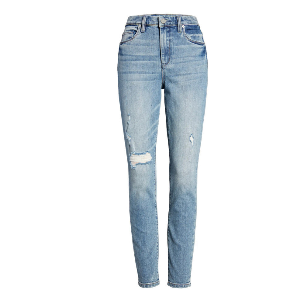 Blank NYC women's The Great Jones Ripped High-Rise Skinny Jeans Size 26
